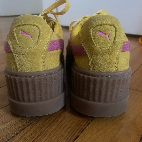 Puma X Fenty By Rihanna Cleated
Creeper Lace Up Suede Yellow Sz 9.5 - Picture 10 of 16